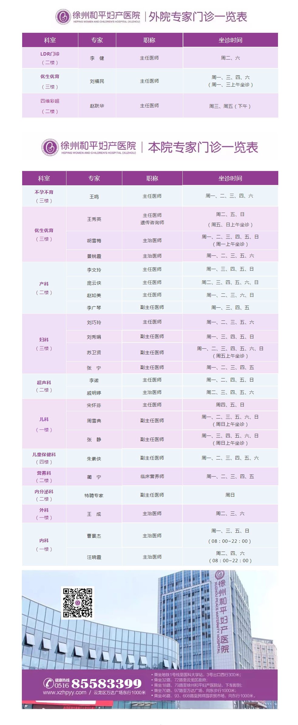 和平妇产医院2021年11月15日—11月21日专家坐诊时间表(图2) 和平妇产医院2021年11月15日—11月21日专家坐诊时间表(图2)